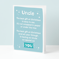 Cute poem Uncle Christmas card