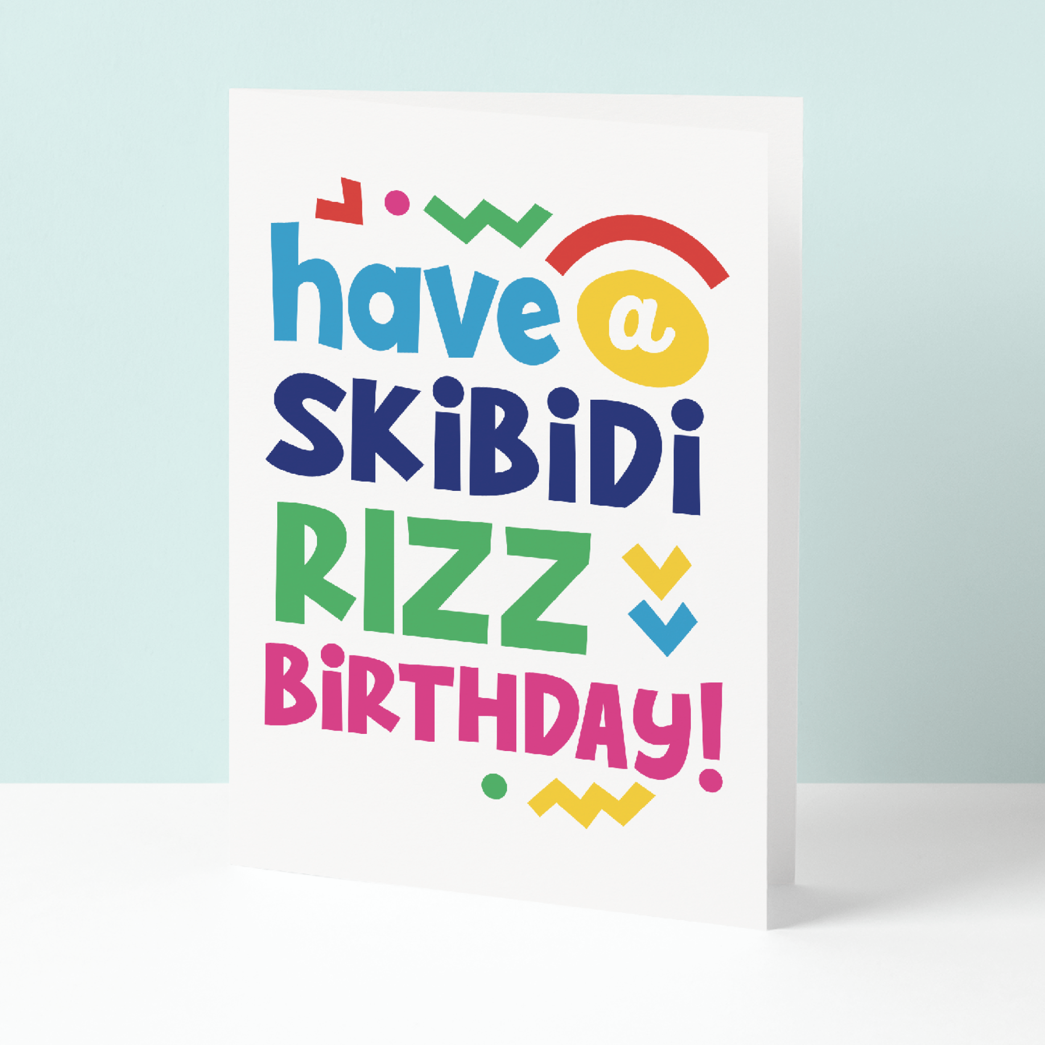 Skibidi Rizz birthday card