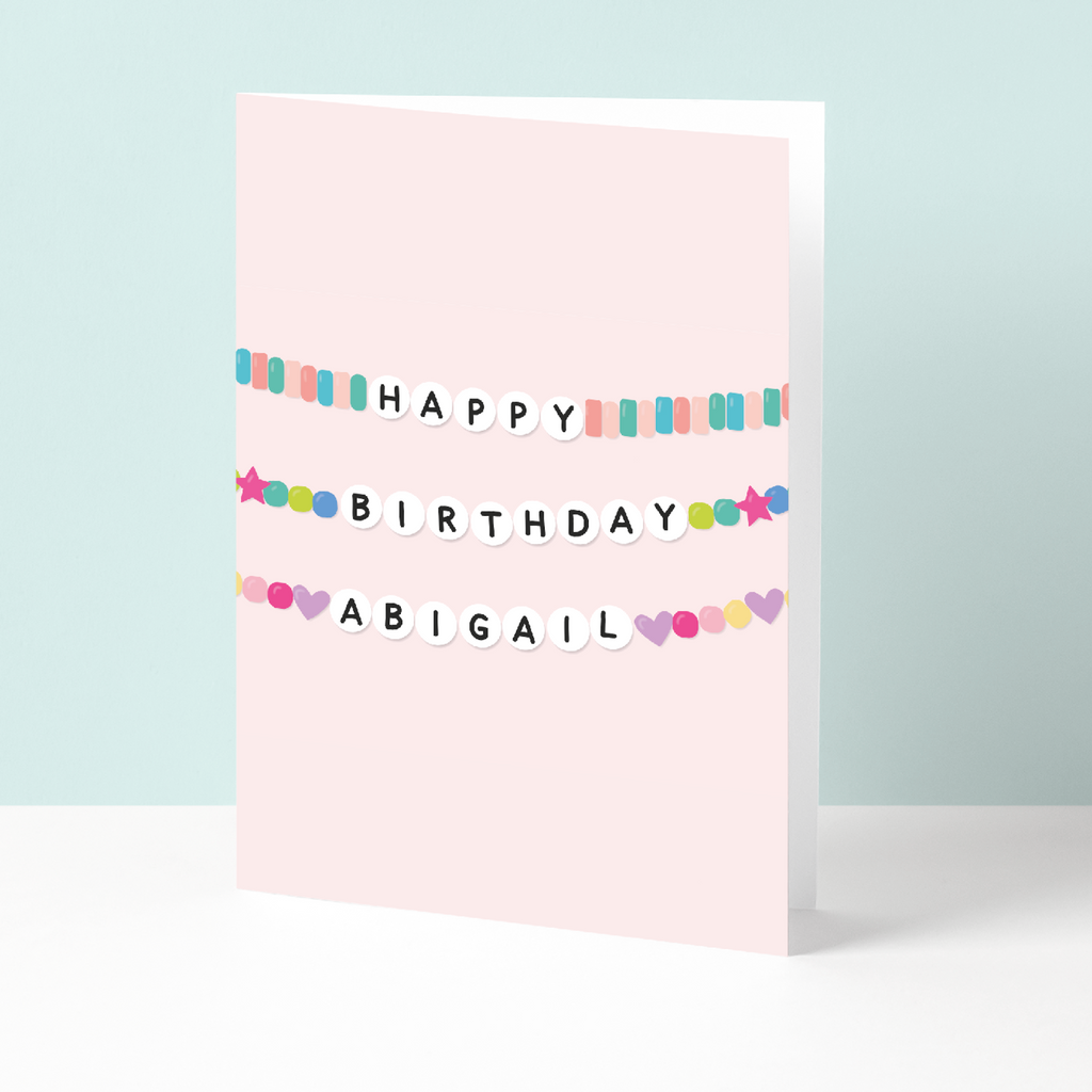 Swiftie personalised birthday card