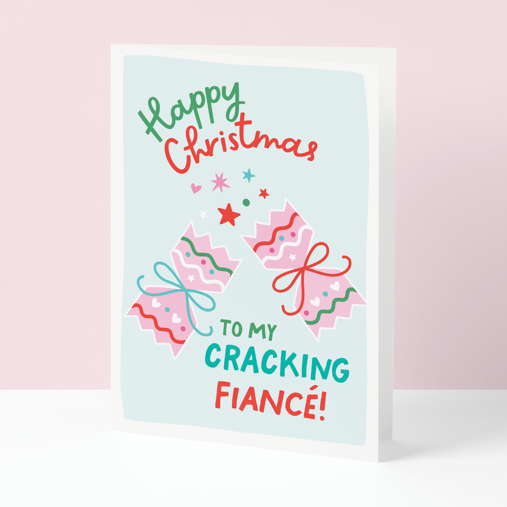 Cracking fiancé Christmas card