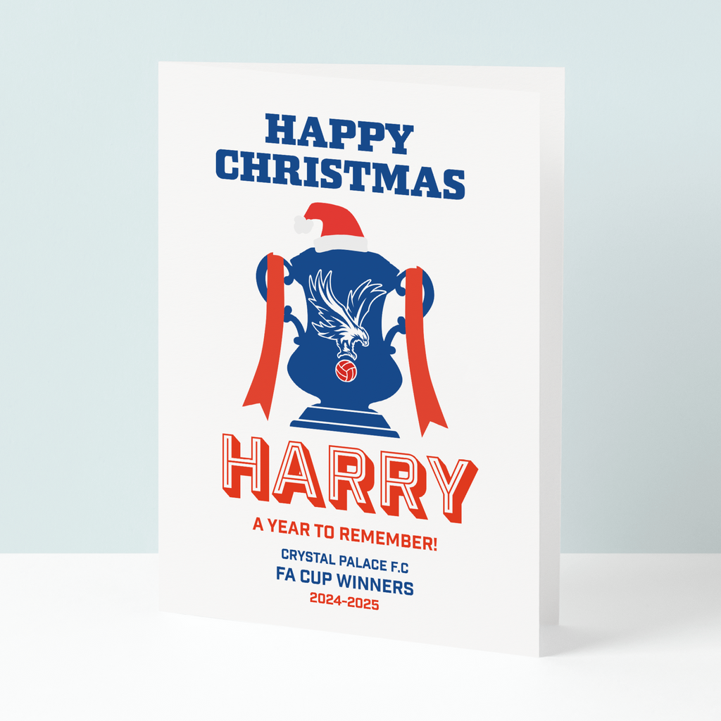 Crystal Palace FA Cup champions' Christmas card