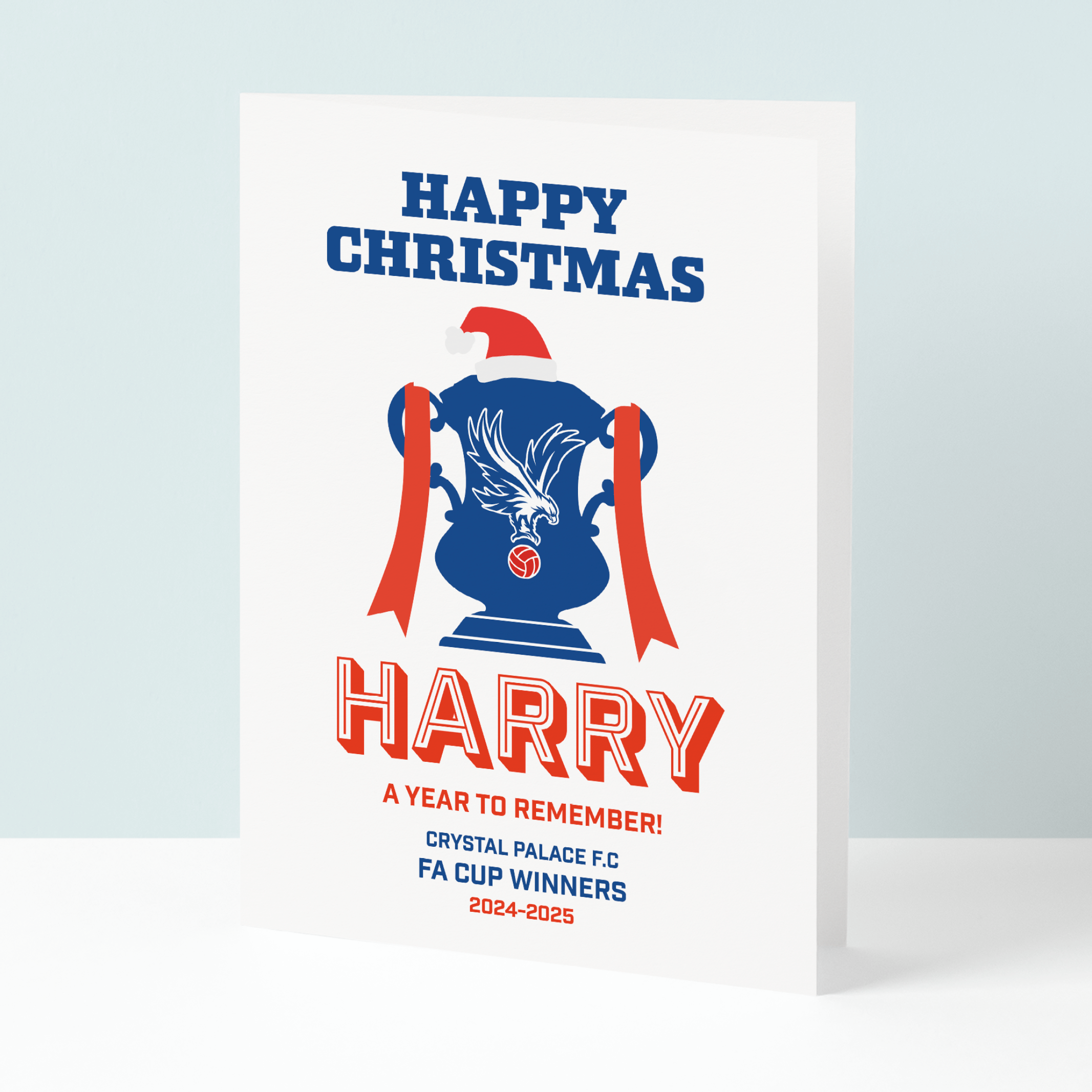 Crystal Palace FA Cup champions' Christmas card