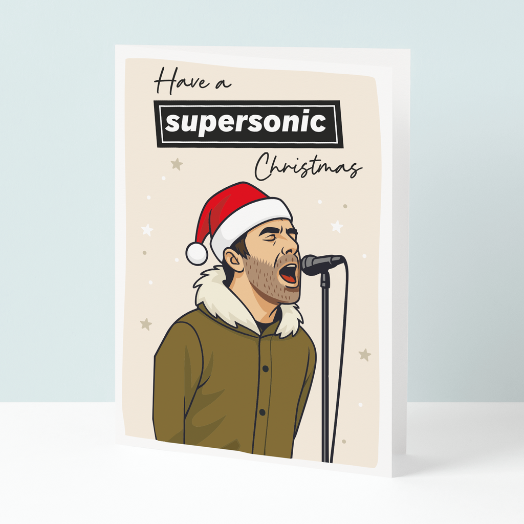 Liam Gallagher Oasis Christmas Card