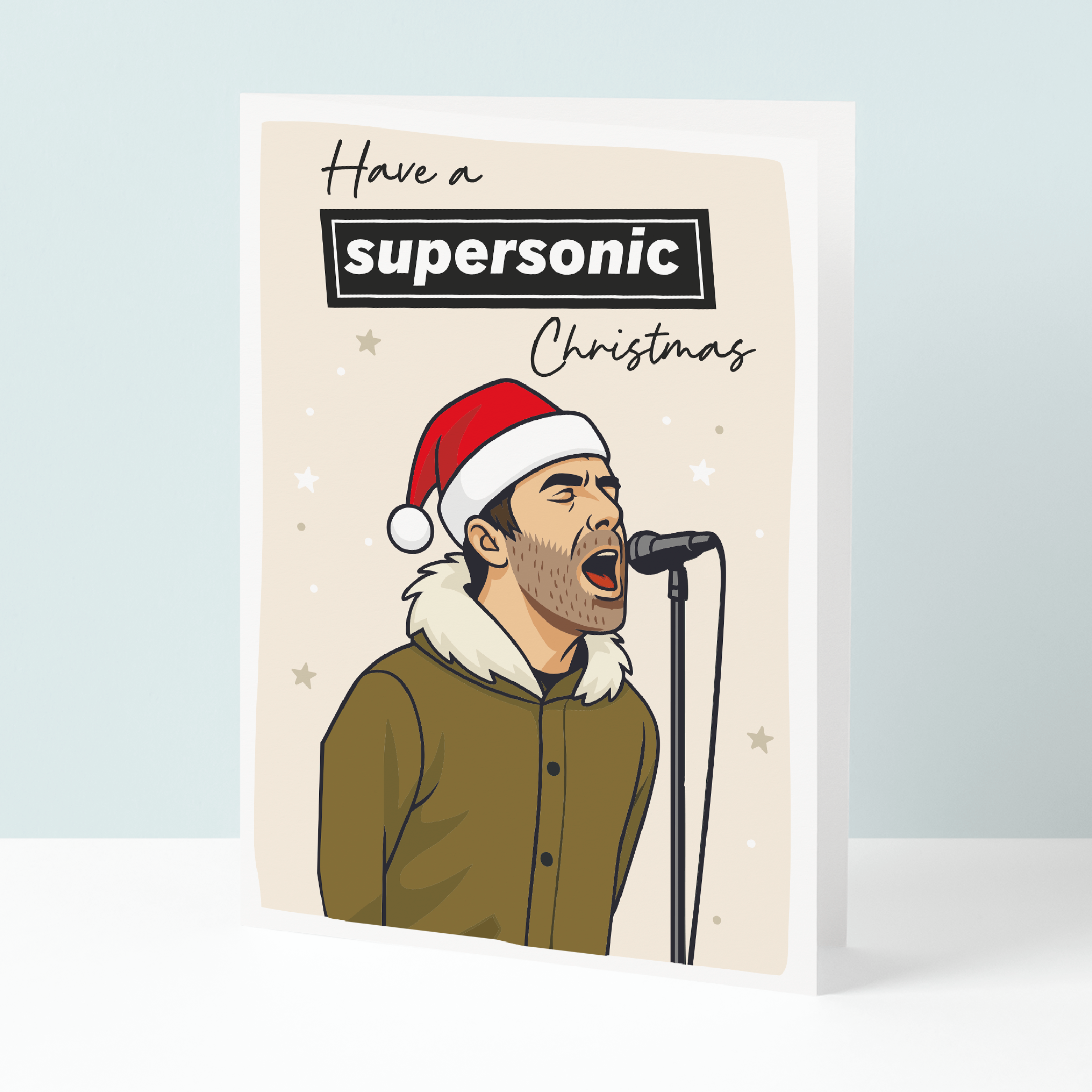 Liam Gallagher Oasis Christmas Card