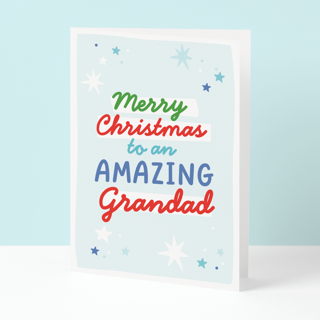 Amazing Grandad Christmas card