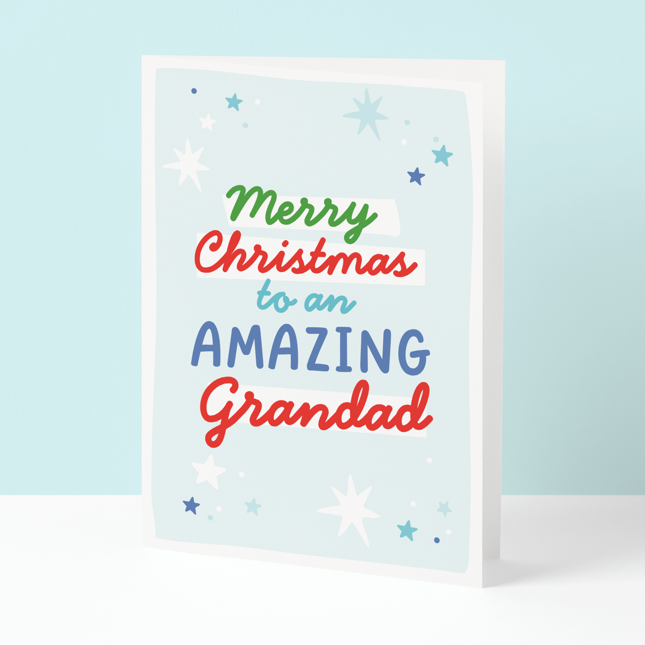 Amazing Grandad Christmas card
