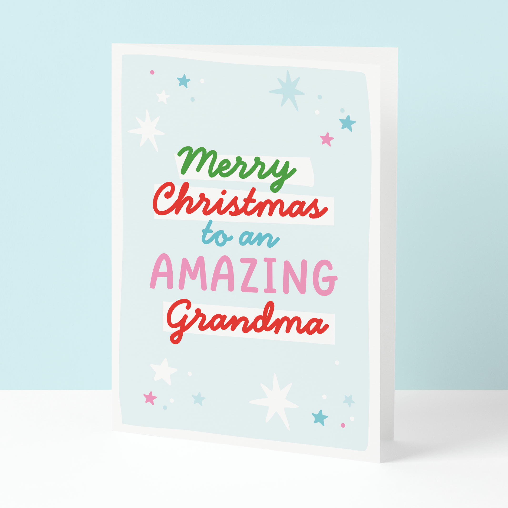 Amazing Grandma Christmas card