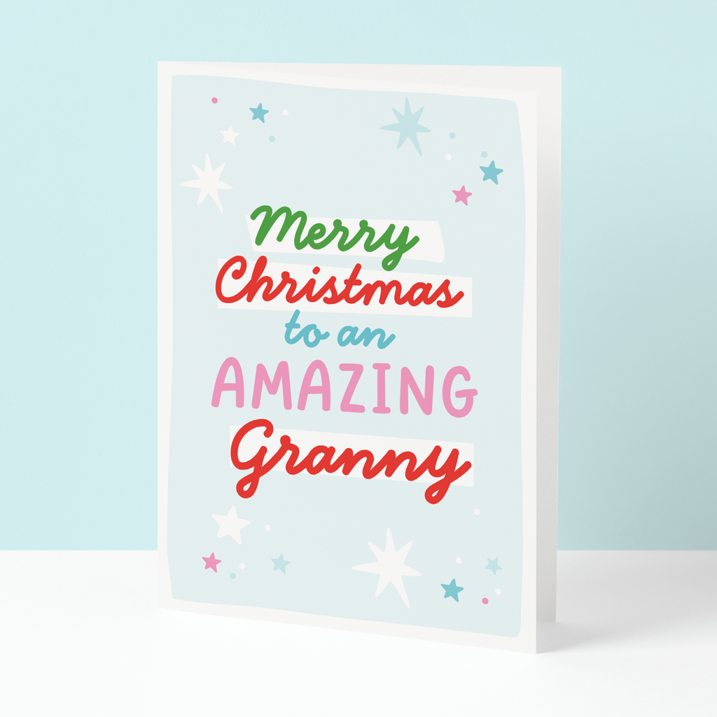 Amazing Granny Christmas card