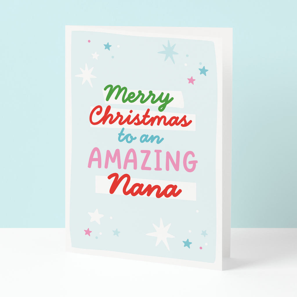 Amazing Nana Christmas card