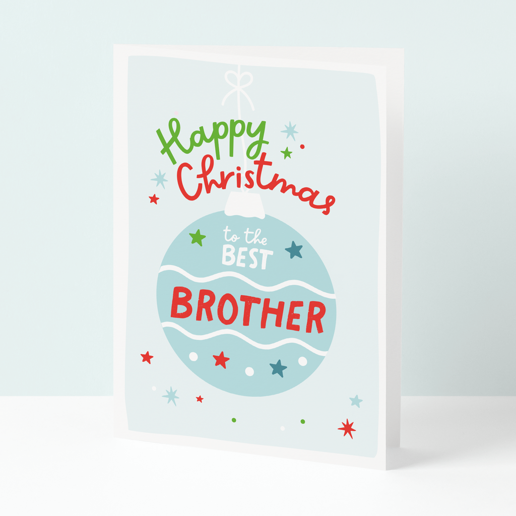 Brother Bauble Christmas card