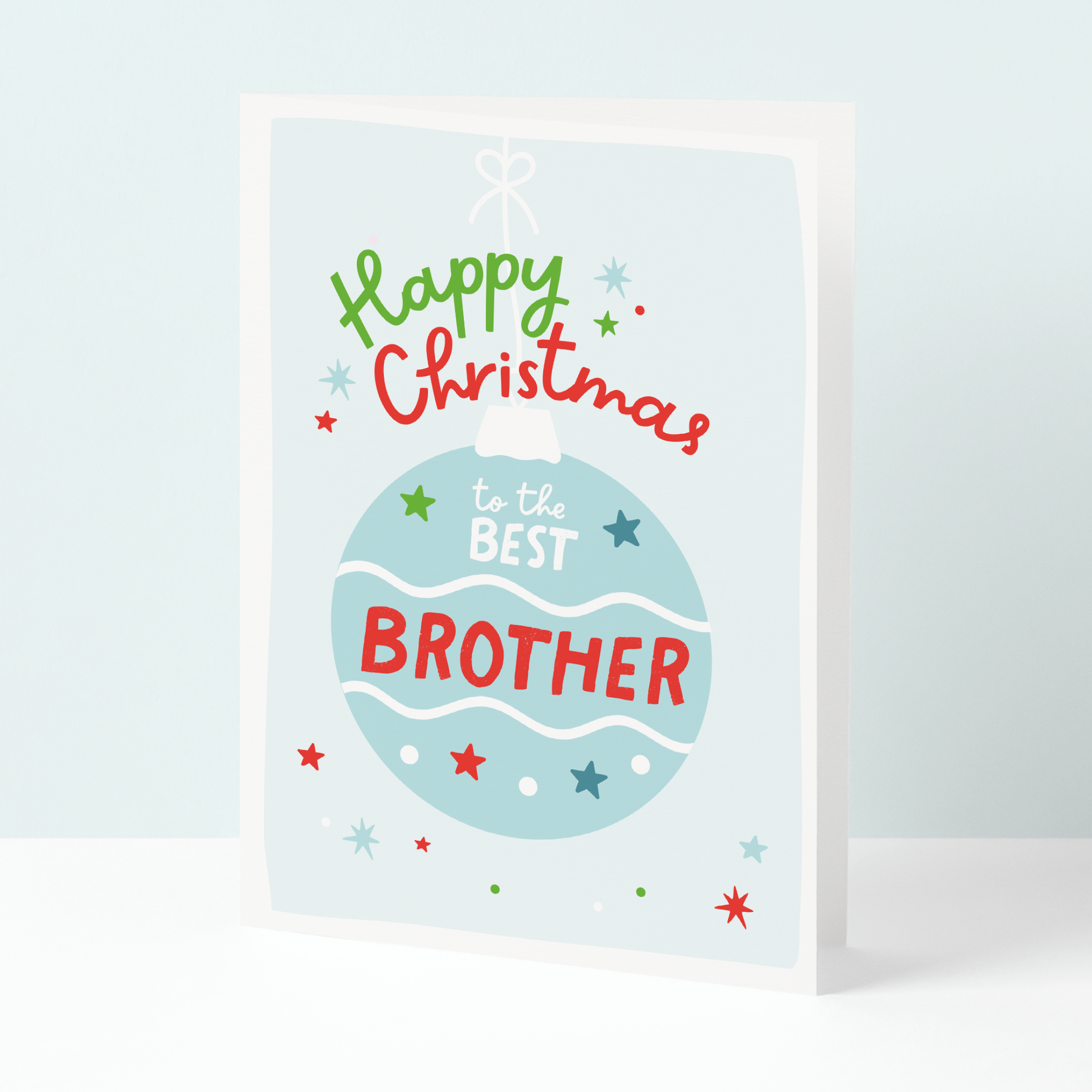 Brother Bauble Christmas card
