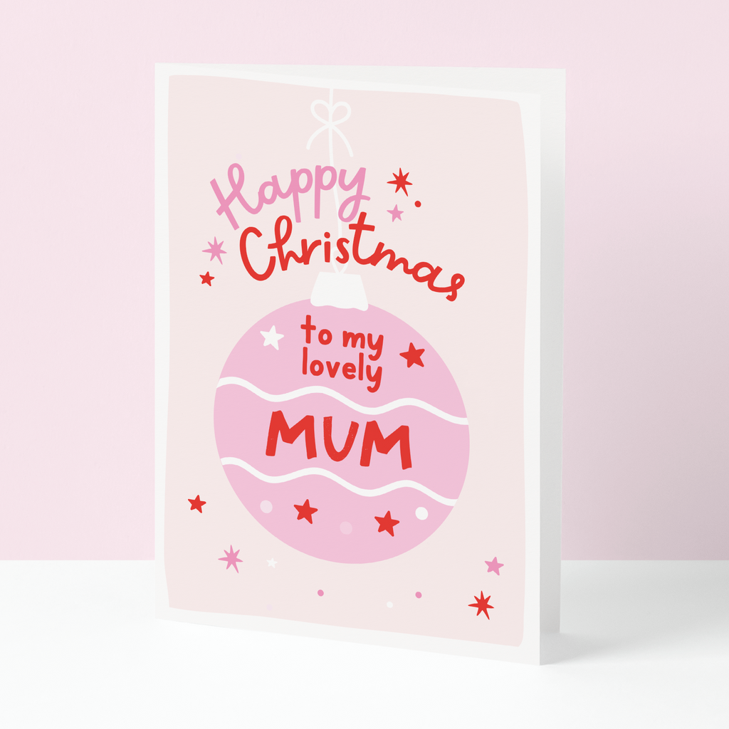 Mum Bauble Christmas card
