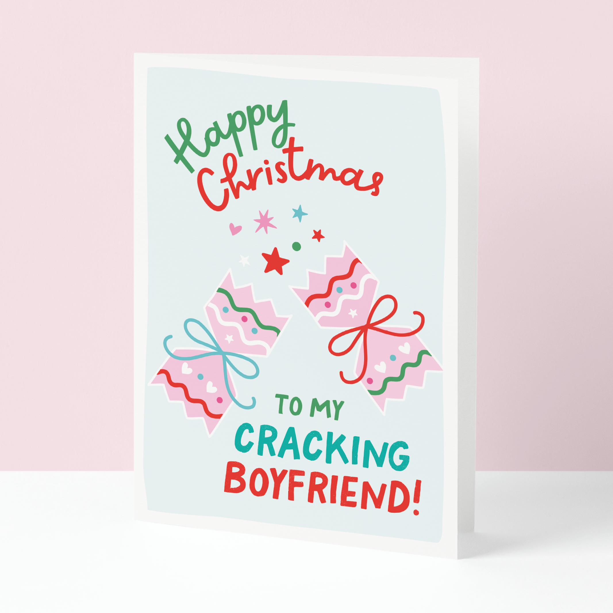 Cracking Boyfriend Christmas card