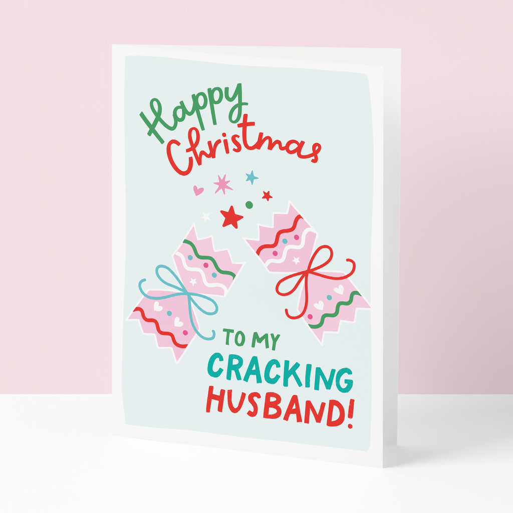 Cracking Husband Christmas card