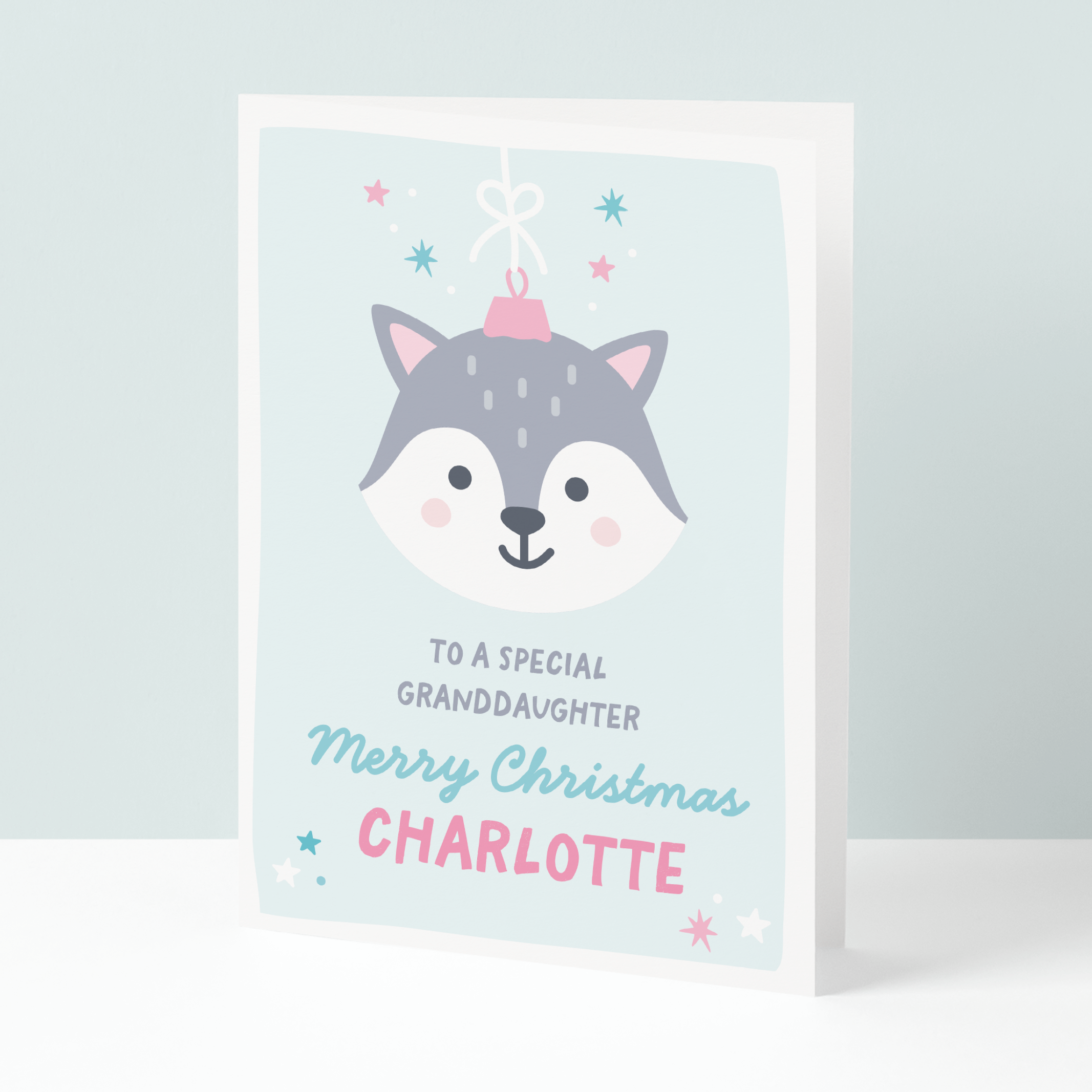 Fox granddaughter Christmas card