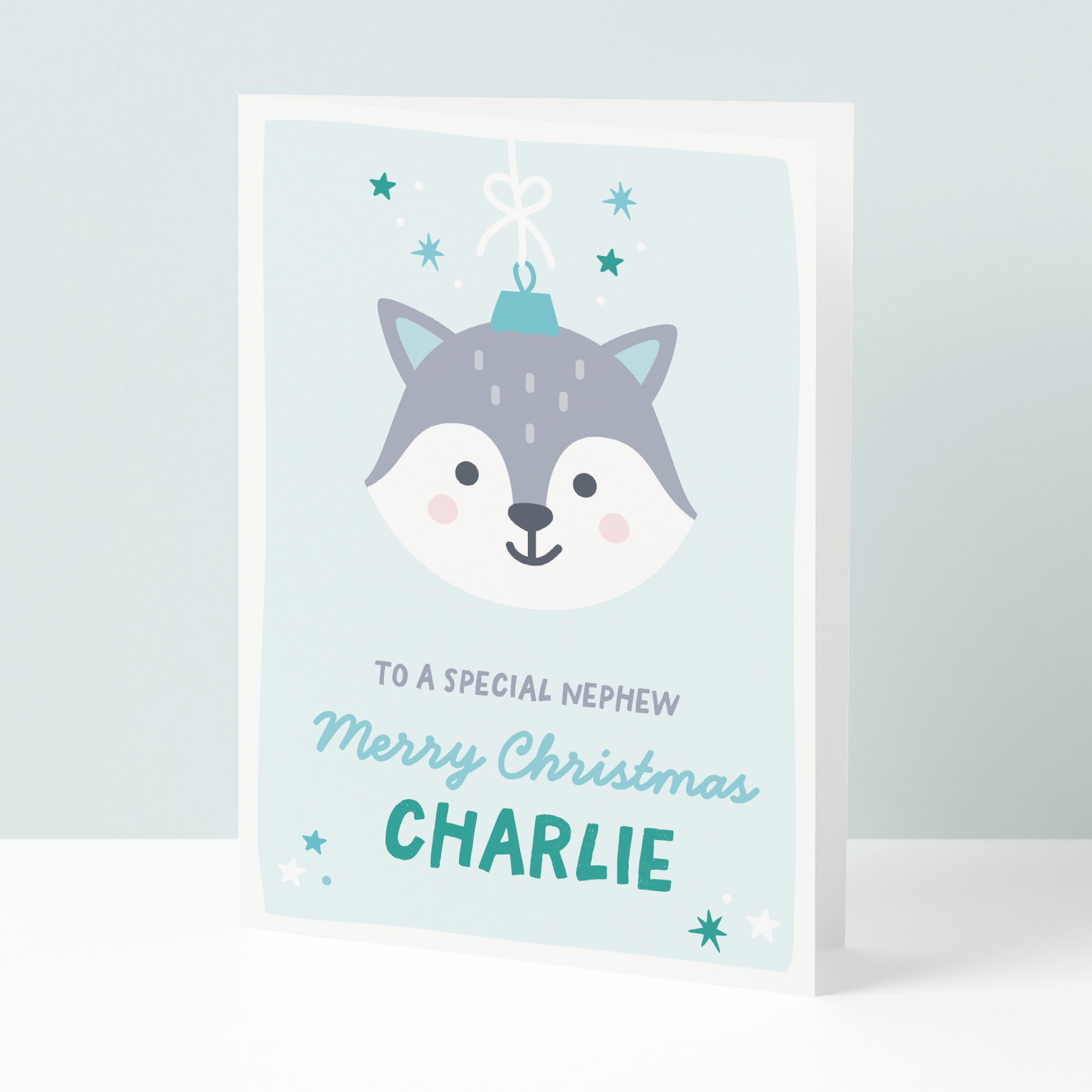 Fox nephew Christmas card