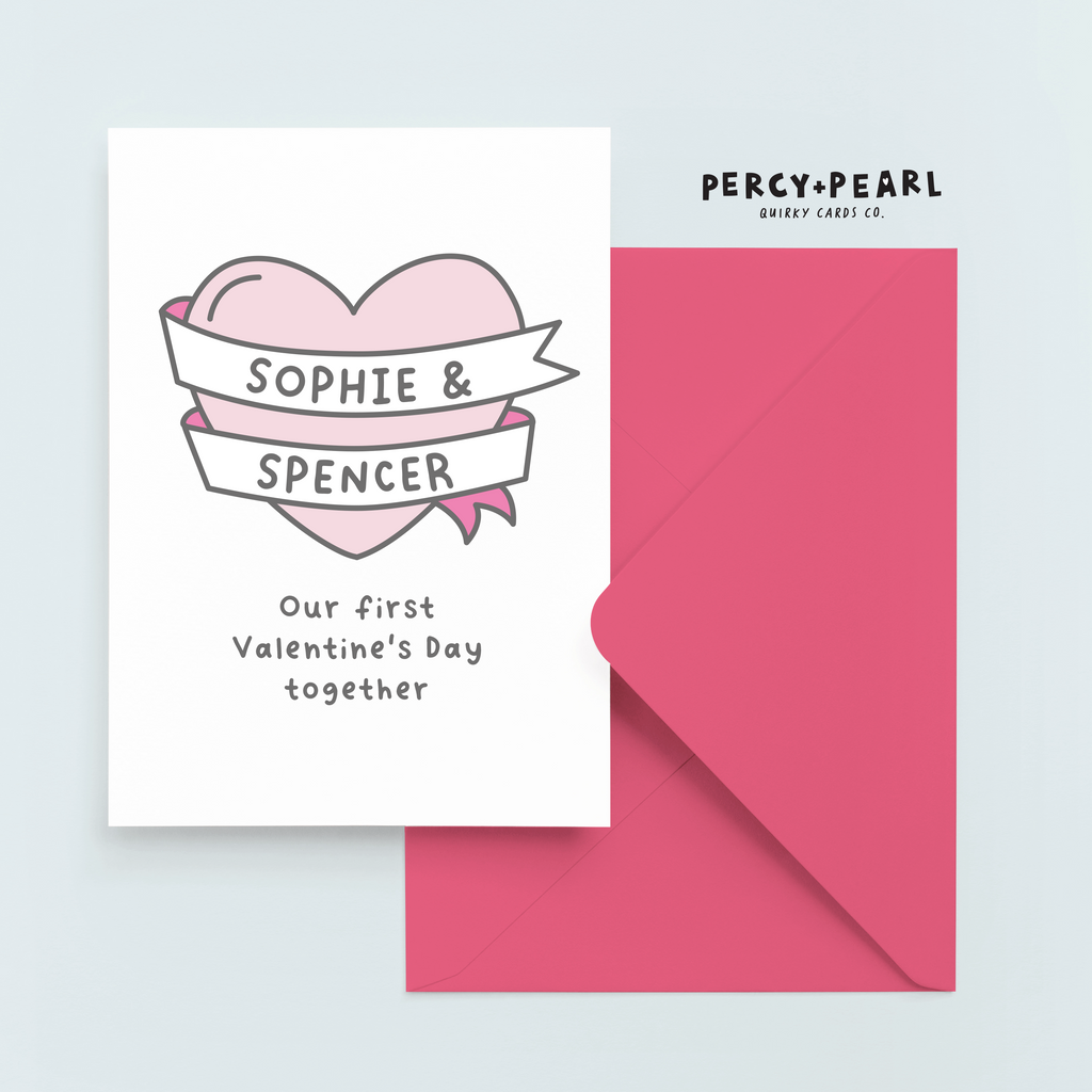 Personalised first valentine's day together