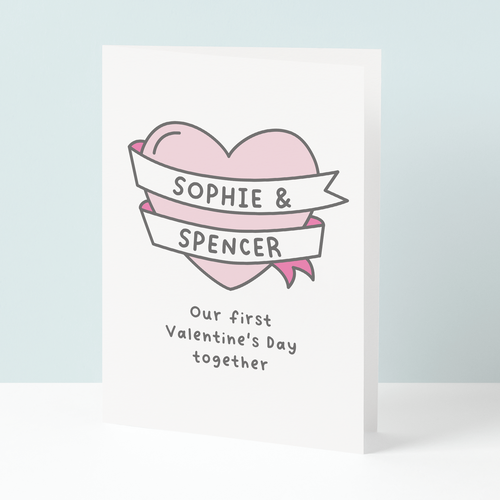 Personalised first valentine's day together