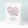 Personalised first valentine's day together