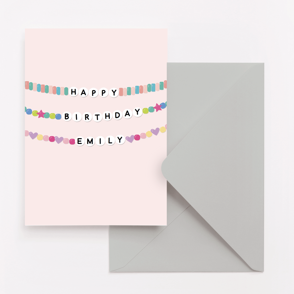 Swiftie personalised birthday card