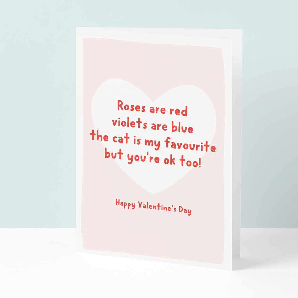 The cat is my favourite funny valentine's card